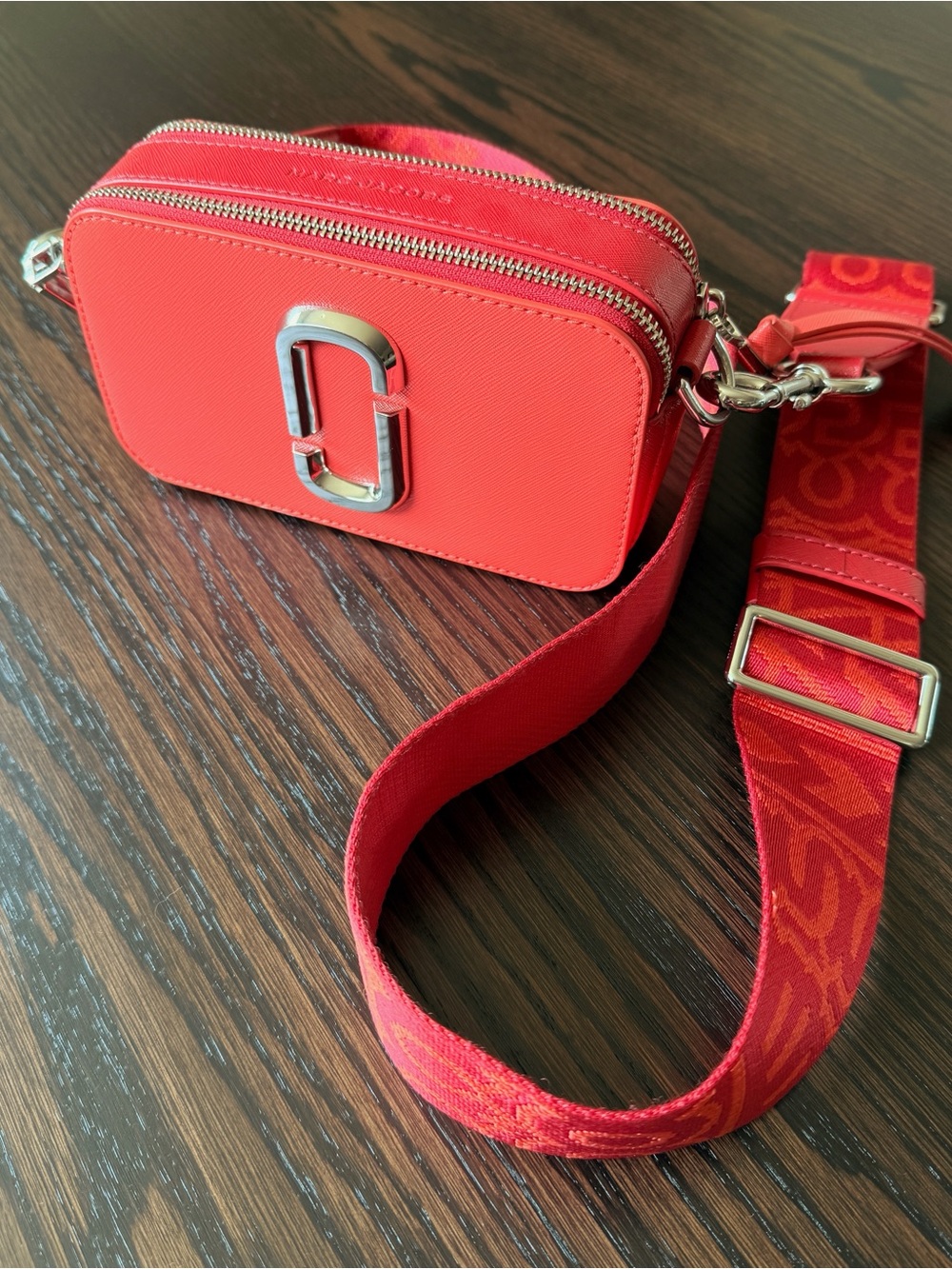 Marc Jacobs Snapshot Camera Bag Leather Orange/Red